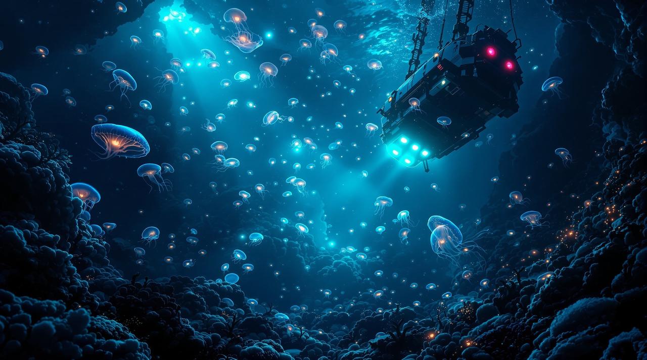 熟女视频网纪录片:深海发光生物探秘之旅